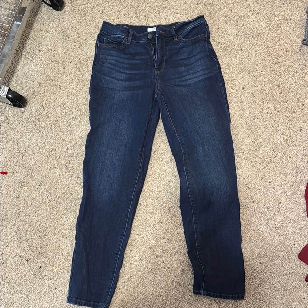 Croft & Barrow Blue Straight Leg Jeans